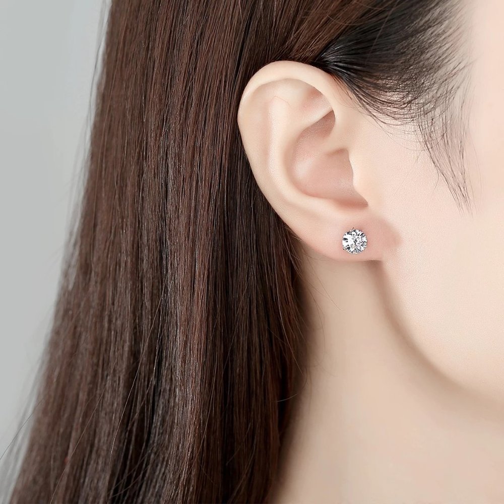 2ct. t.w. Diamond Simple Stud Earrings - Picture 7 of 14